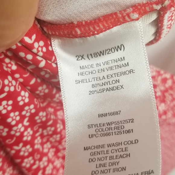 Women's one piece bathing suit size 2X 18W 20W - Picture 4 of 6